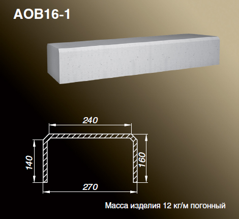 Основание балюстрады AOB16-1