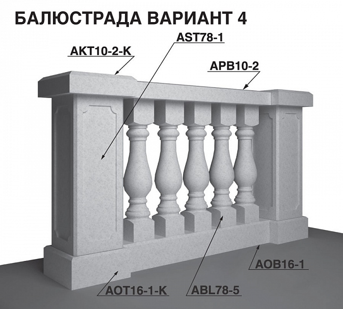 Балюстрады и ограждения